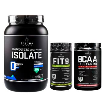 Combo 4: 1 ISOLATE $50 + 1 FIT 9 $61 + 1 BCAA $44